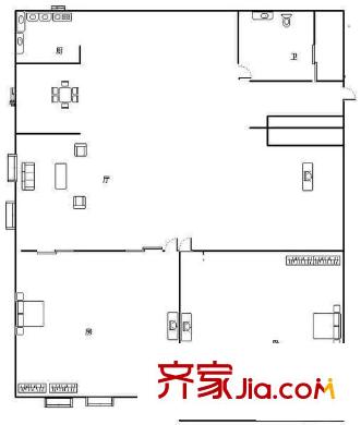 金色維也納 2室 戶型圖