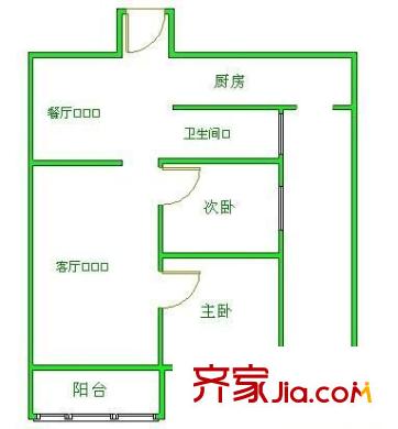 世茂天城一期儷園戶型圖世茂天城一期儷園 2室 戶型圖 2室2廳1衛(wèi)1廚