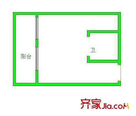 大嶼香頌 1室 戶型圖