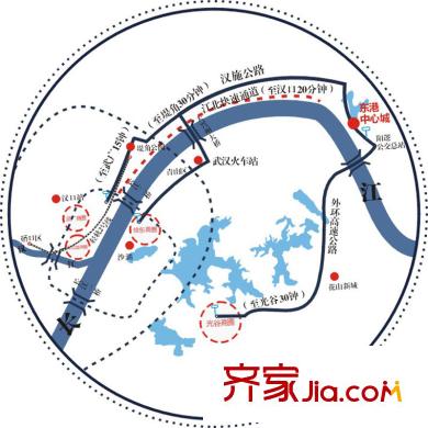 東港國(guó)際廣場(chǎng)區(qū)位圖