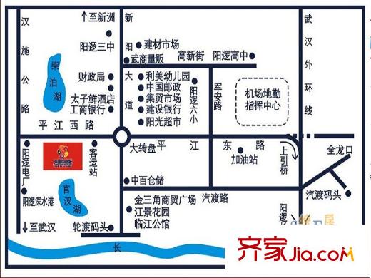 東港國(guó)際廣場(chǎng)交通圖