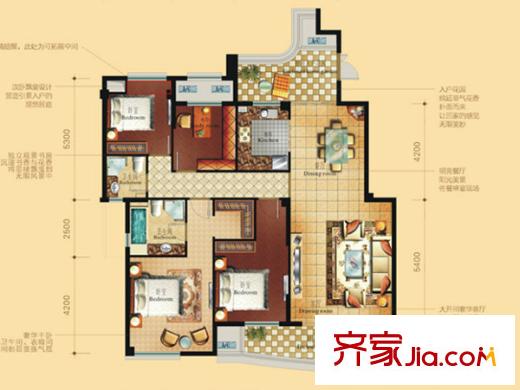 三盛國際公園上東區(qū) 戶型圖