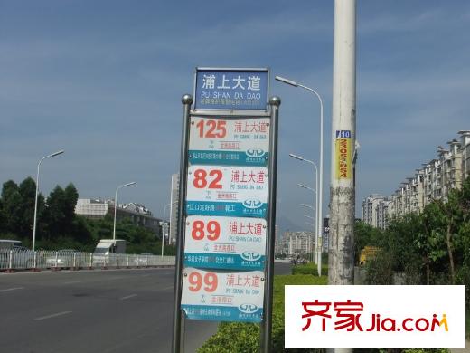 金輝天鵝灣二期交通圖公交站牌