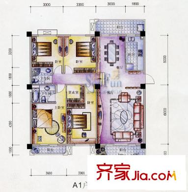 江南名城 戶型圖