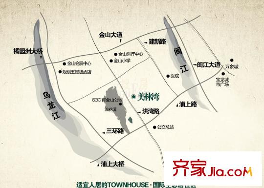 美林灣交通圖
