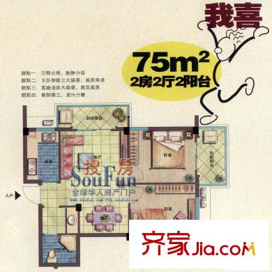 金山大景城 戶型圖
