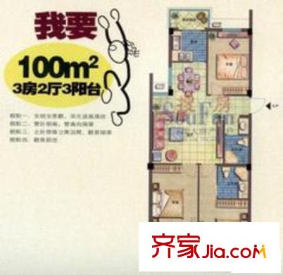 金山大景城 戶型圖