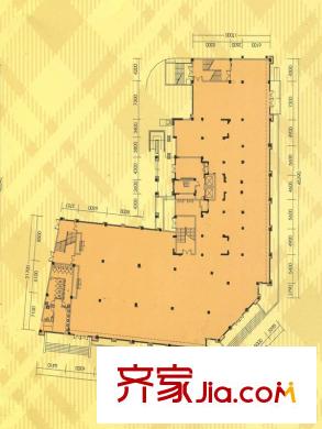 中庚香山春天戶型圖1#1層平面圖 