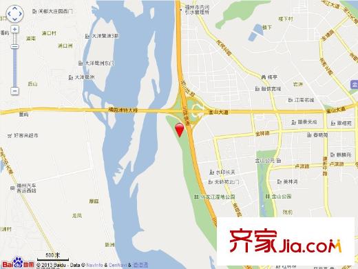 香江紅海園三期交通圖