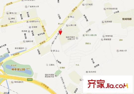 楓丹白鷺交通圖
