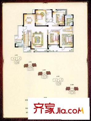 泰禾紅樹(shù)林A區(qū) 4室 戶(hù)型圖