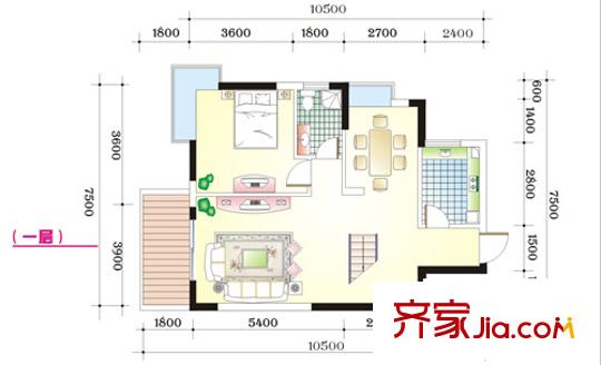 美城清芷園戶型圖清芷園 戶型圖 1室1廳