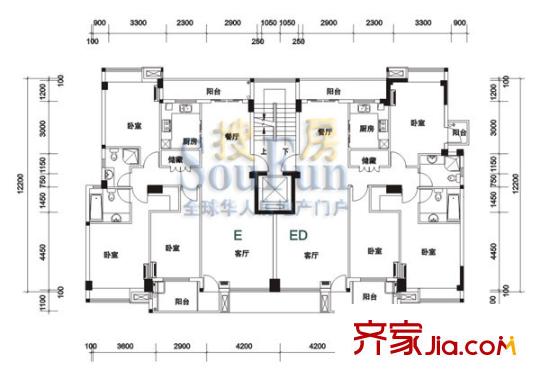 江南水都名筑 戶型圖