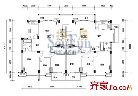 江南水都名筑 戶型圖