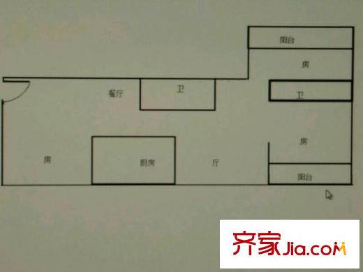 福機新苑 3室 戶型圖