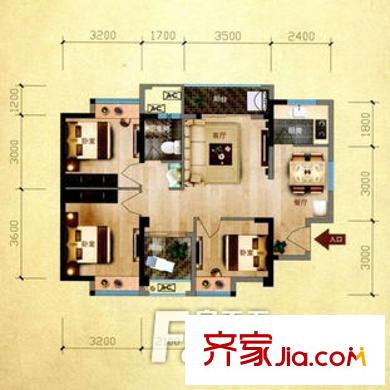 福機(jī)新苑戶(hù)型圖戶(hù)型圖5 