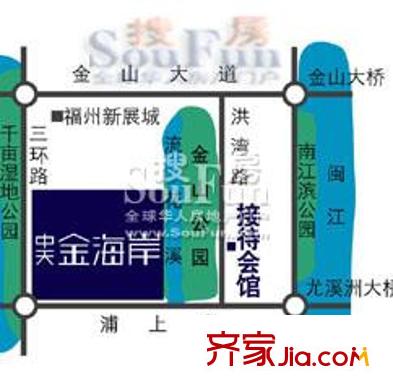 中天金海岸交通圖