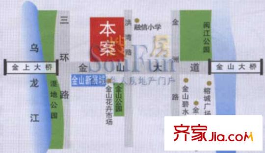 融信第一城交通圖