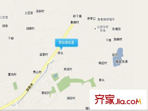 君臨香格里交通圖