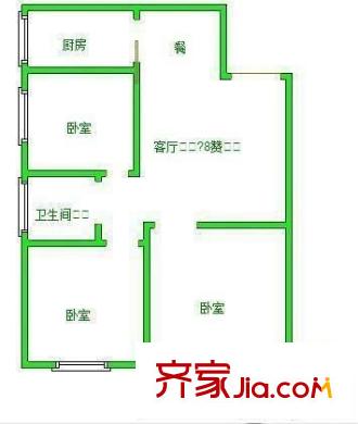 金山桔園三期 3室 戶型圖