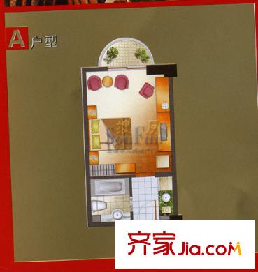 寶龍城市商業(yè)廣場 1室 戶型圖