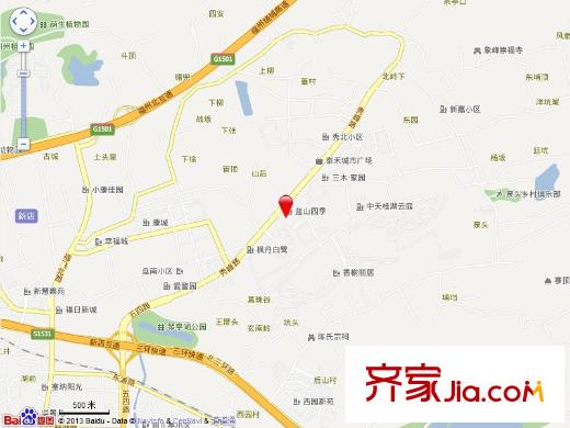藍山四季交通圖