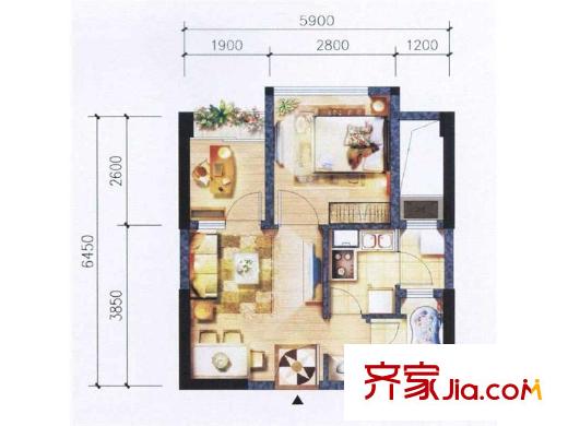 陽光理想城攬月 戶型圖