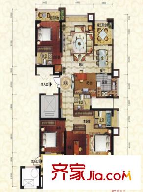 融僑外灘B區(qū)戶型圖戶型圖4 