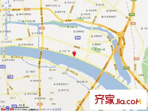 海潤濱江花園交通圖