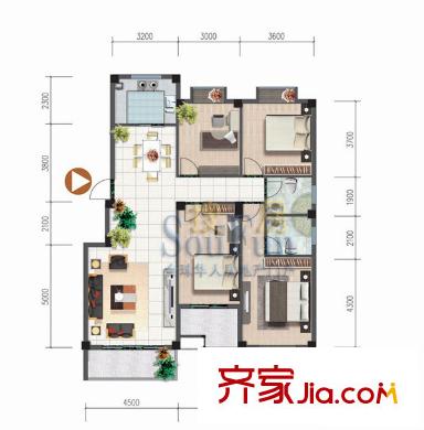 海潤濱江花園 戶型圖