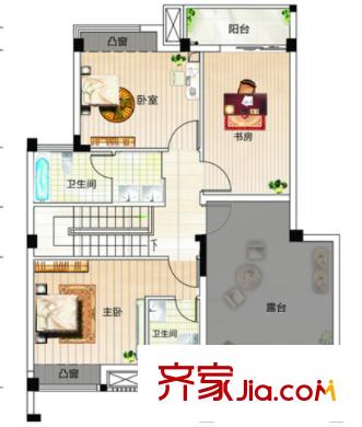 武漢28街戶型圖3室2廳 3室2廳