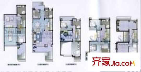 中天桂湖云庭別墅戶型圖5室3廳5衛(wèi)