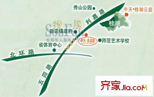 中天桂湖云庭別墅交通圖
