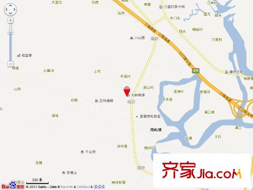 大嶼香頌別墅交通圖