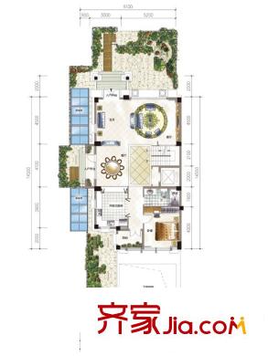 烏龍江大區(qū)?勃朗郡戶型圖L10 A4#06 一層 3室2廳1衛(wèi)