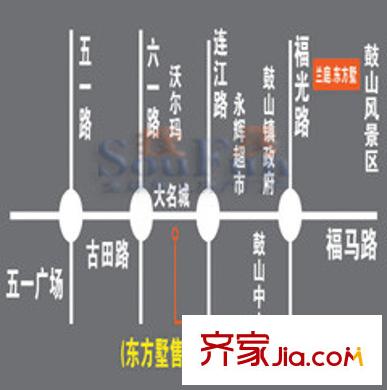 蘭庭東方墅交通圖