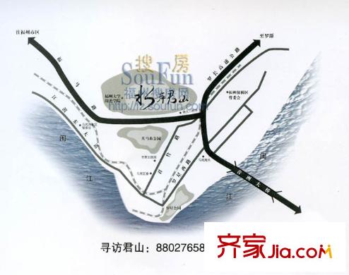三木水岸君山交通圖