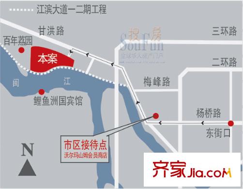 建發(fā)領域交通圖