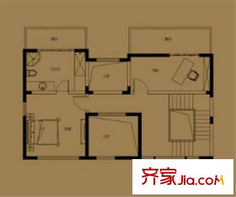 萬(wàn)科金域榕郡?世璽A戶型四層  336平方米 7室2廳4衛(wèi)