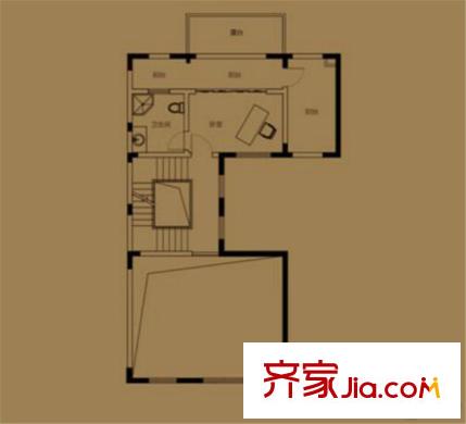 萬(wàn)科金域榕郡?世璽B戶型二層  249平方米 5室2廳5衛(wèi)