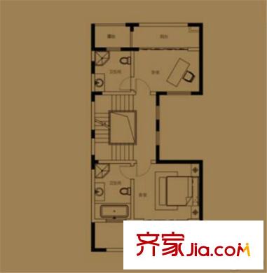 萬(wàn)科金域榕郡?世璽B戶型三層  249平方米 5室2廳5衛(wèi)