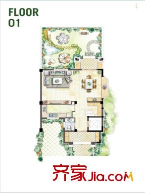 融僑小院南入戶中東頭偶數(shù)1層 5室5廳4衛(wèi)1廚