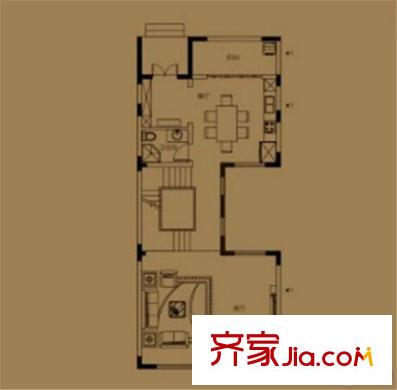 萬(wàn)科金域榕郡?世璽C戶型一層  231平方米 5室2廳5衛(wèi)