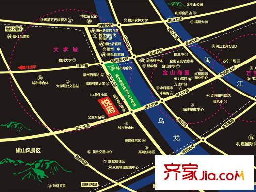 博仕后悅府區(qū)位圖