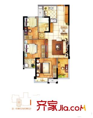 融僑悅城18號樓02單元 4室2廳1衛(wèi)1廚