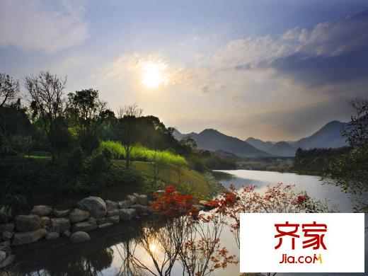 融匯溫泉城售樓處外水景（20140410）