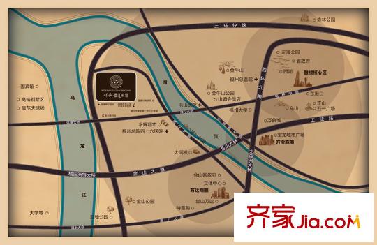 保利?西江林語(yǔ)區(qū)位圖