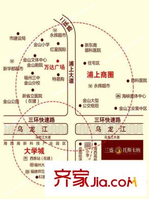 三盛托斯卡納區(qū)位圖