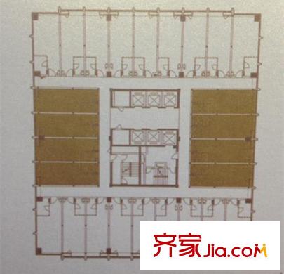 融信雙杭城SOHO3#C戶型47平方米 1室1廳1衛(wèi)1廚