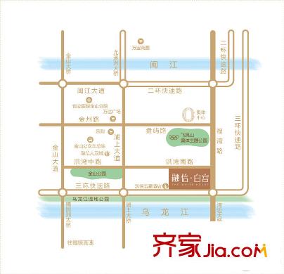 融信白宮交通圖